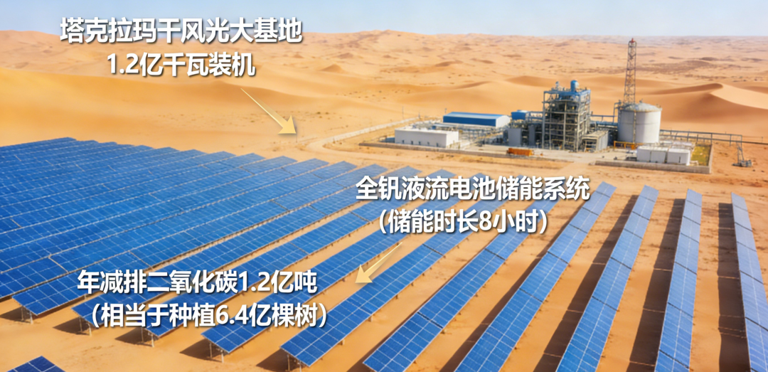 塔克拉瑪干風(fēng)光大基地 塔克拉瑪干風(fēng)光大基地